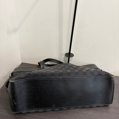 8860 GUCCI Black Canvas Handbag