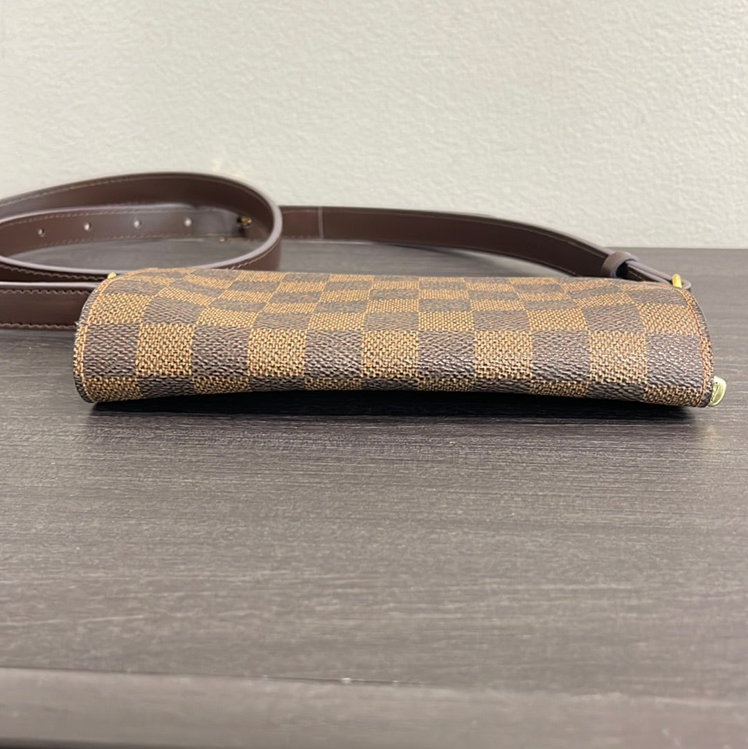 SOLD! Louis Vuitton Damier Wallet with Strap