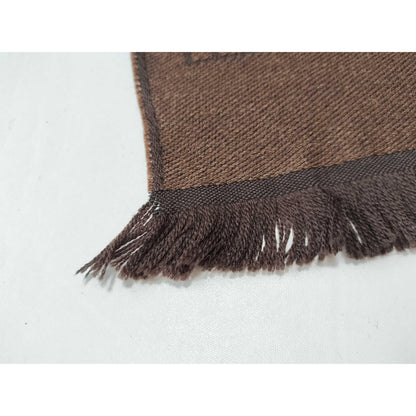 #108 FENDI Brown Wool Scarf