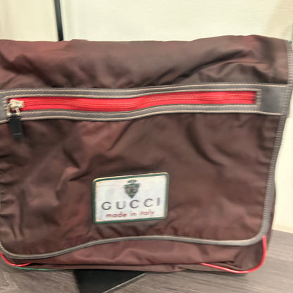 #9110 GUCCI Vintage Synthetic Laptop Satchel
