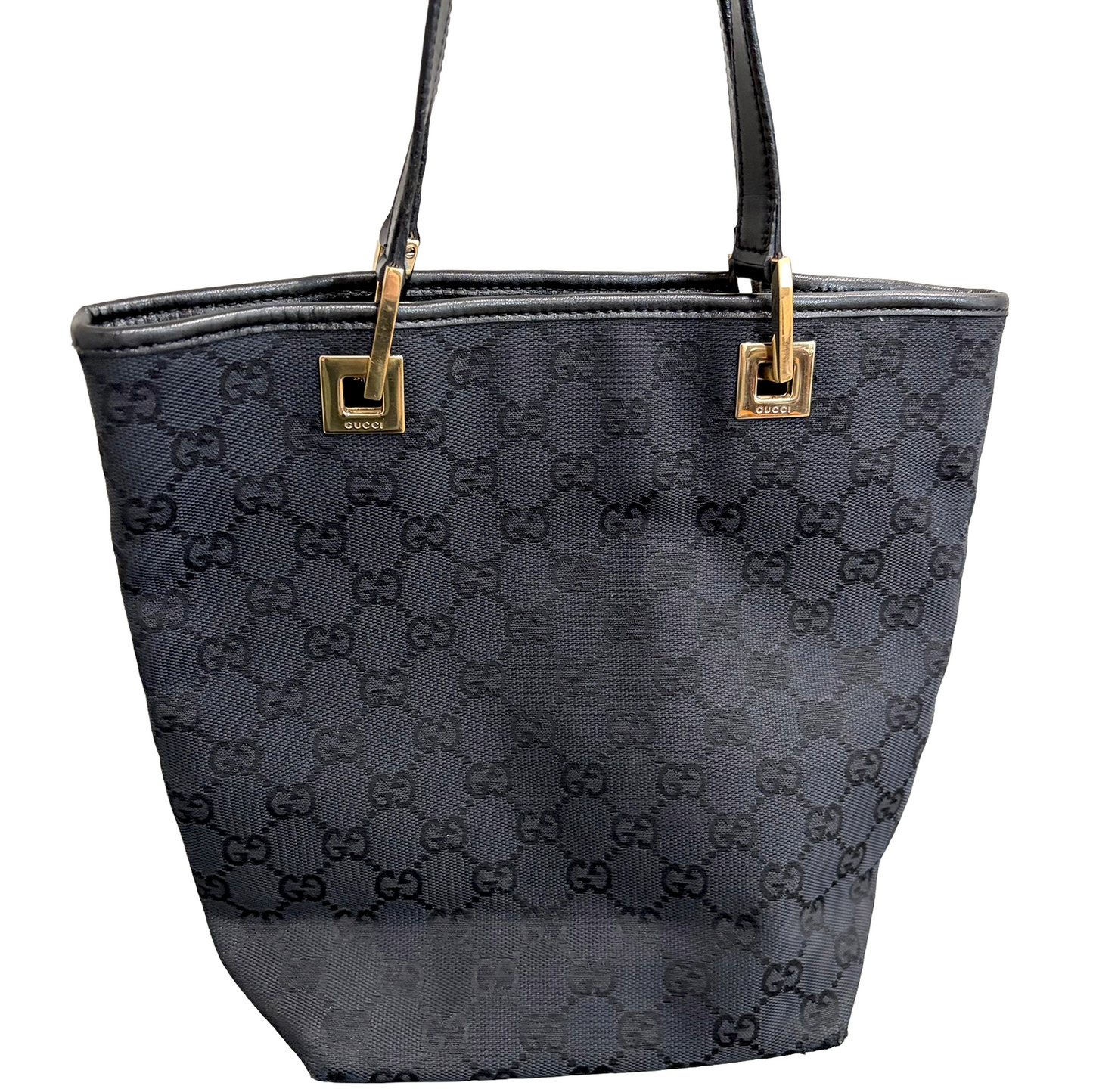 8861 GUCCI Black Canvas Eclipse Tote