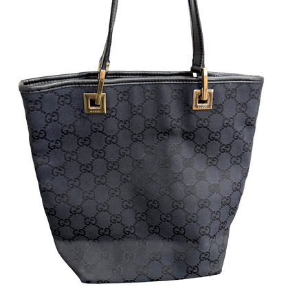 8861 GUCCI Black Canvas Eclipse Tote