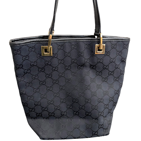 8861 GUCCI Black Canvas Eclipse Tote