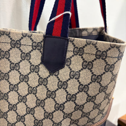 1215-05 GUCCI Large Navy Blue Tote