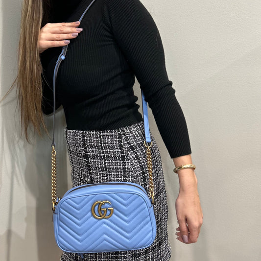 NEW GUCCI GG MARMONT SMALL SHOULDER BAG