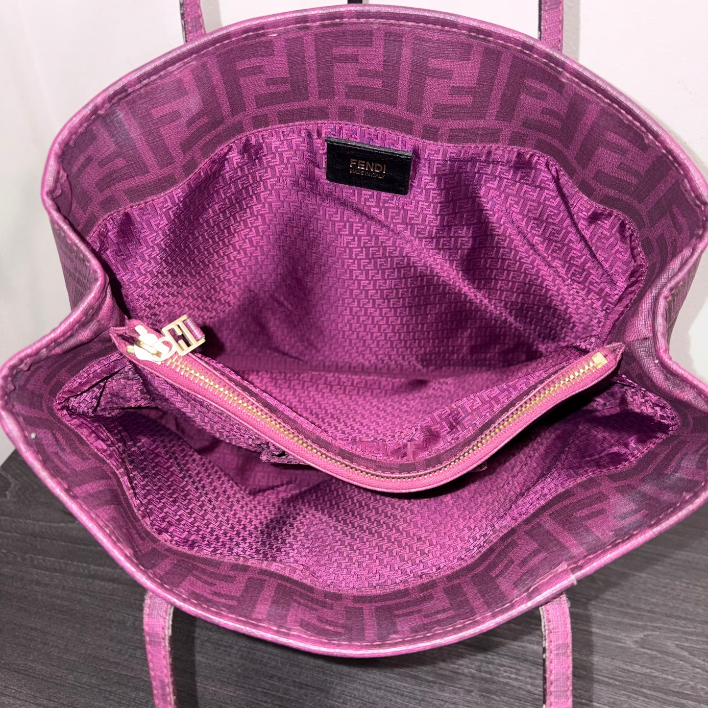 8904 FENDI Purple Tote
