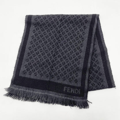 #107 FENDI Charcoal Wool Scarf