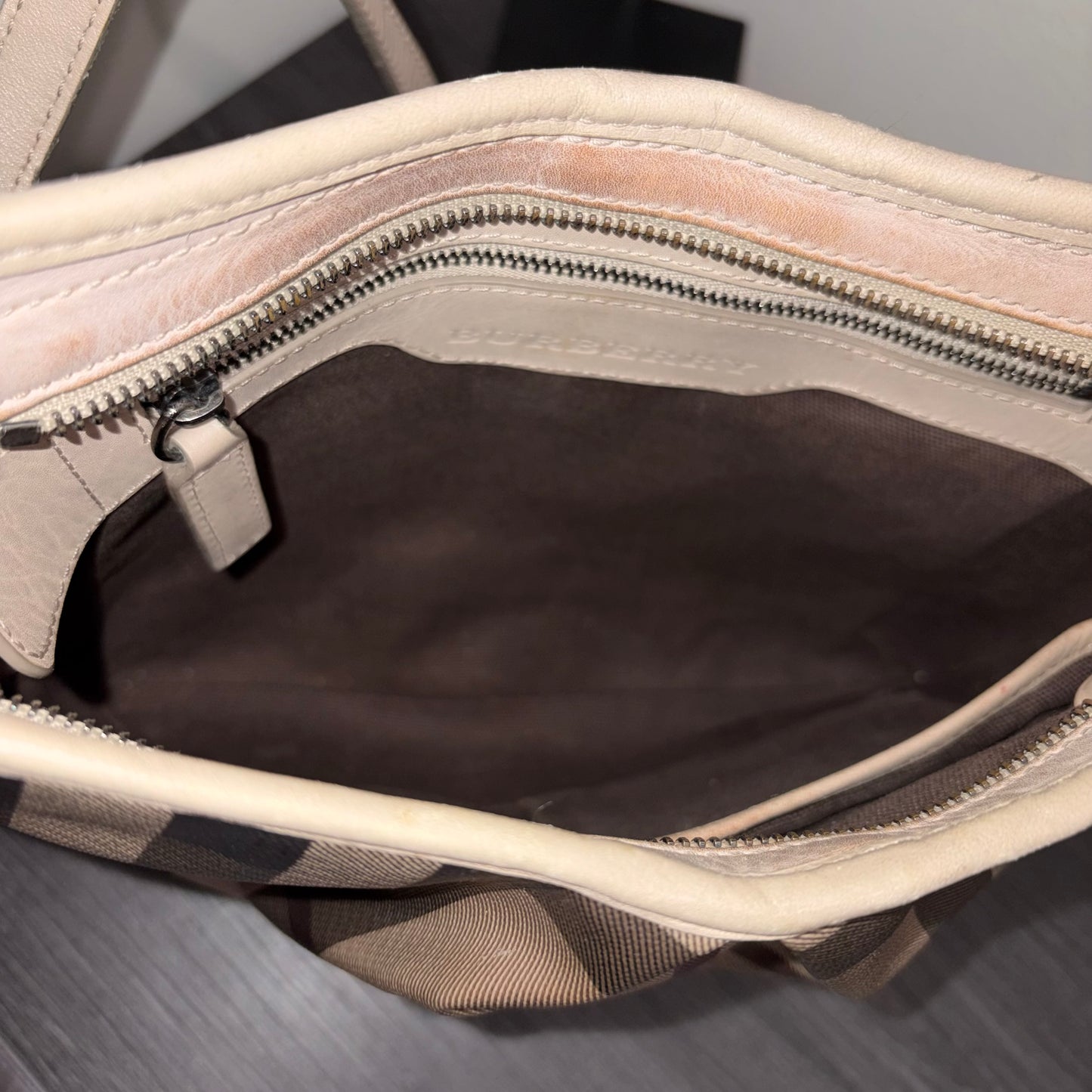 1215-02 BURBERRY Smoked Trench Coated Canvas Hartham Crossbody