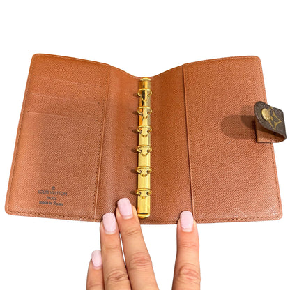 #1101-07 LOUIS VUITTON Monogram Agenda PM