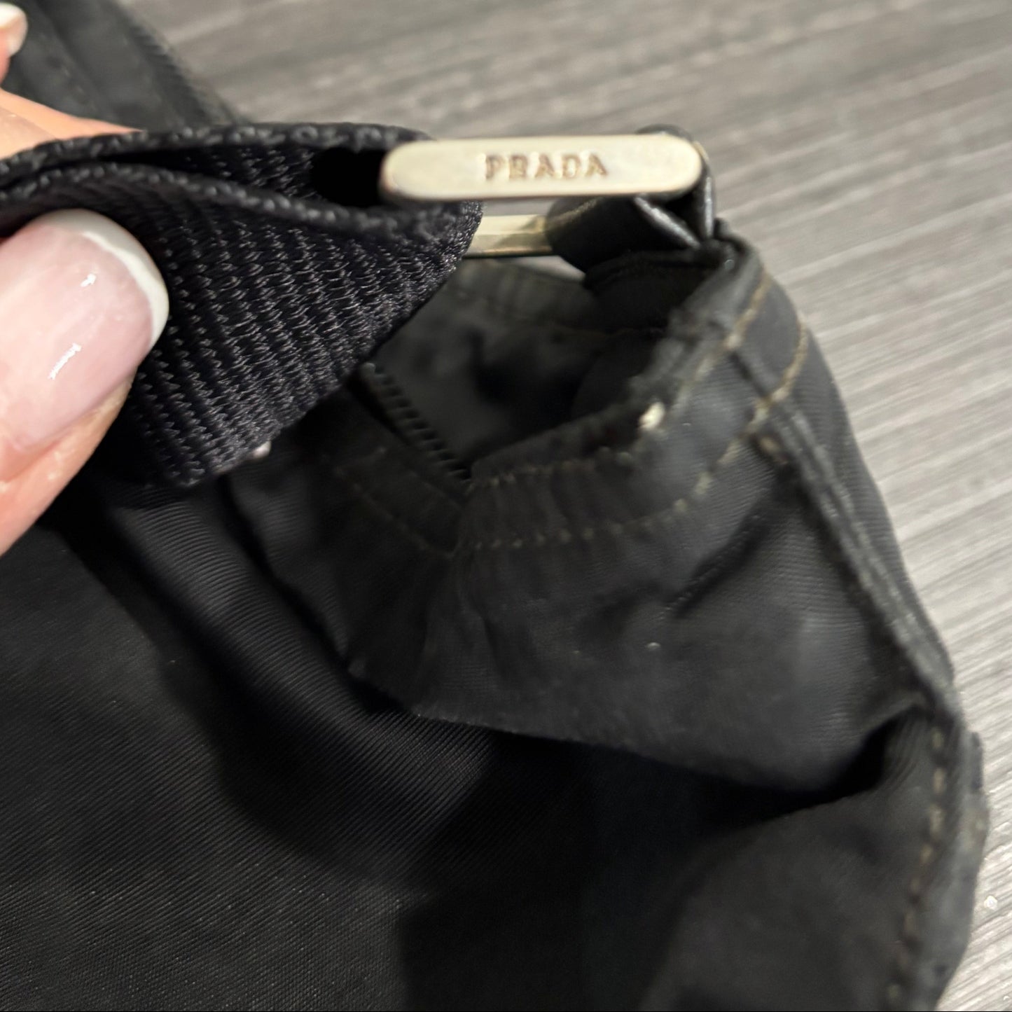 8896 PRADA Black Nylon Crossbody