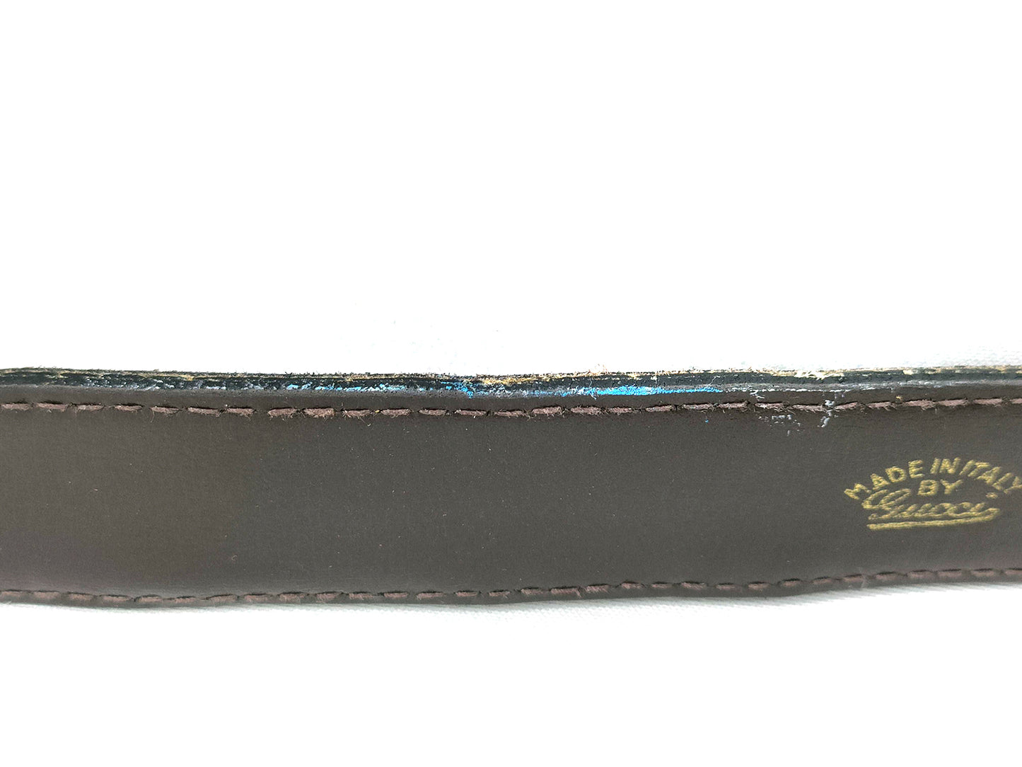 #3232 GUCCI GG Suede Brown Belt (70cm, 27in)
