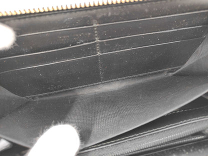 #3233 GUCCI Black Zip Wallet