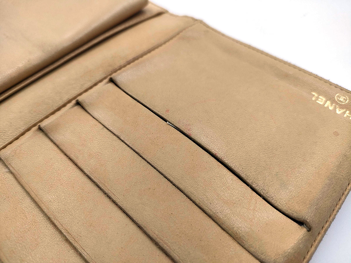 CHANEL Beige Caviar Wallet(Oct 31)