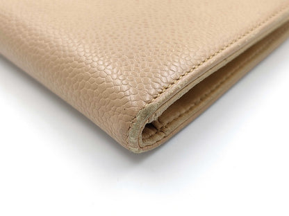 CHANEL Beige Caviar Wallet(Oct 31)