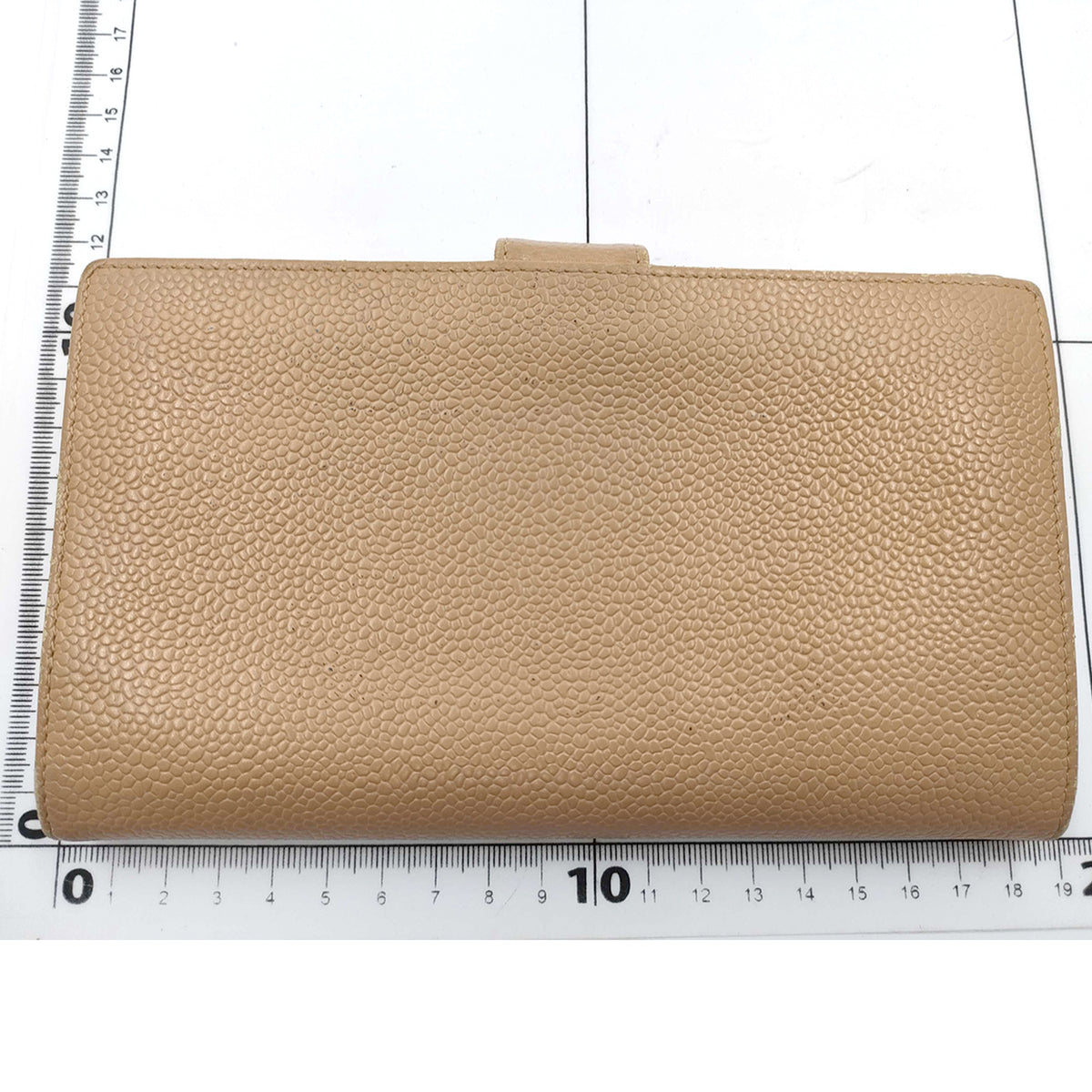 CHANEL Beige Caviar Wallet(Oct 31)