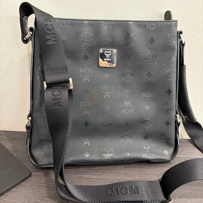 #3208 MCM Unisex Black Messenger Bag
