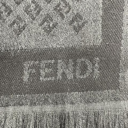 #107 FENDI Charcoal Wool Scarf