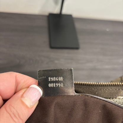 1106 GUCCI Brown/Gold Boston Bag