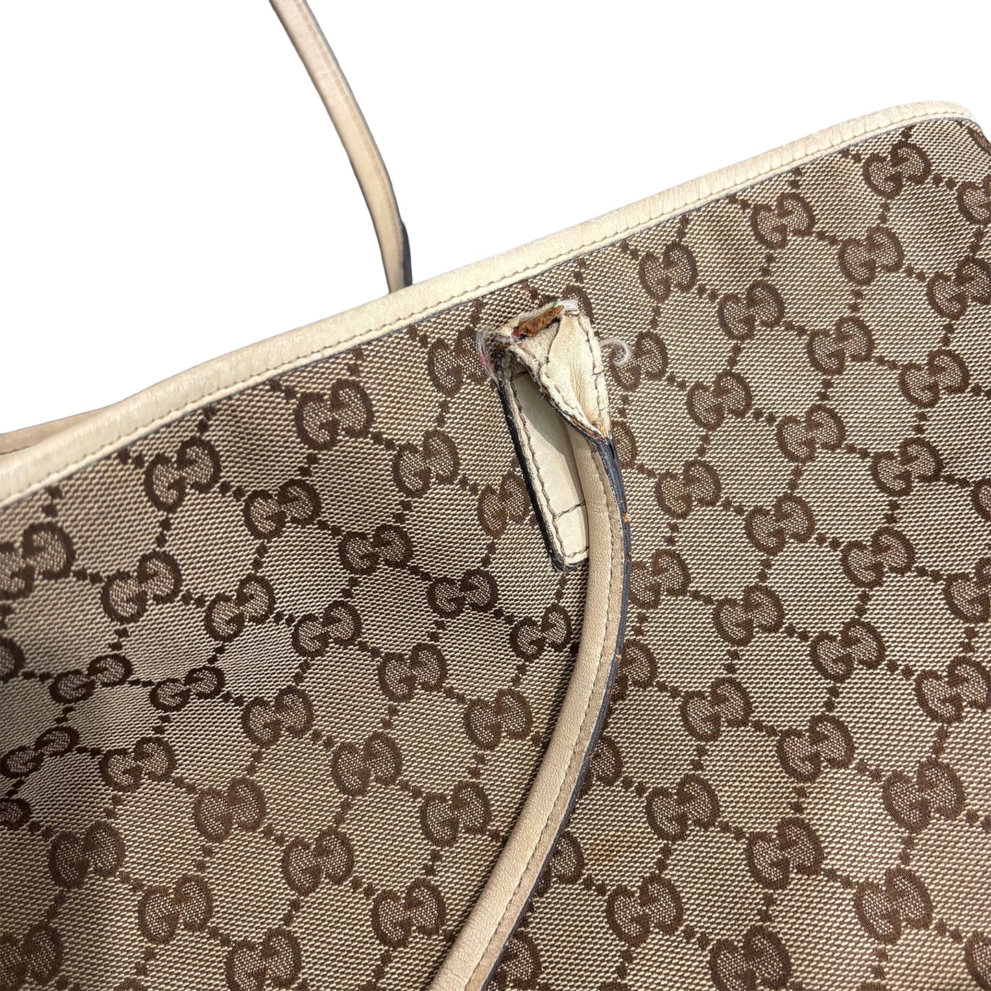 8879 GUCCI Brown Canvas Tote