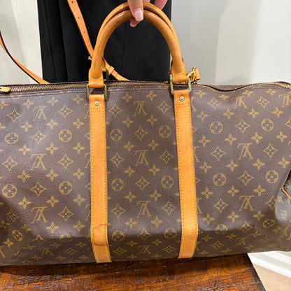 #1113 LOUIS VUITTON Monogram Keepall 55 Duffle