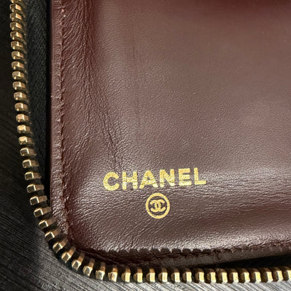 #3235 CHANEL 2014-2015 Black Zip Wallet