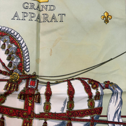 #8232 HERMES 90cm Silk Grand Apparat Scarf