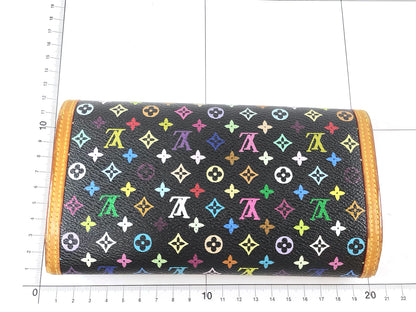 #3217 LOUIS VUITTON x Murakami Black Monogram Porte Tresor International Wallet