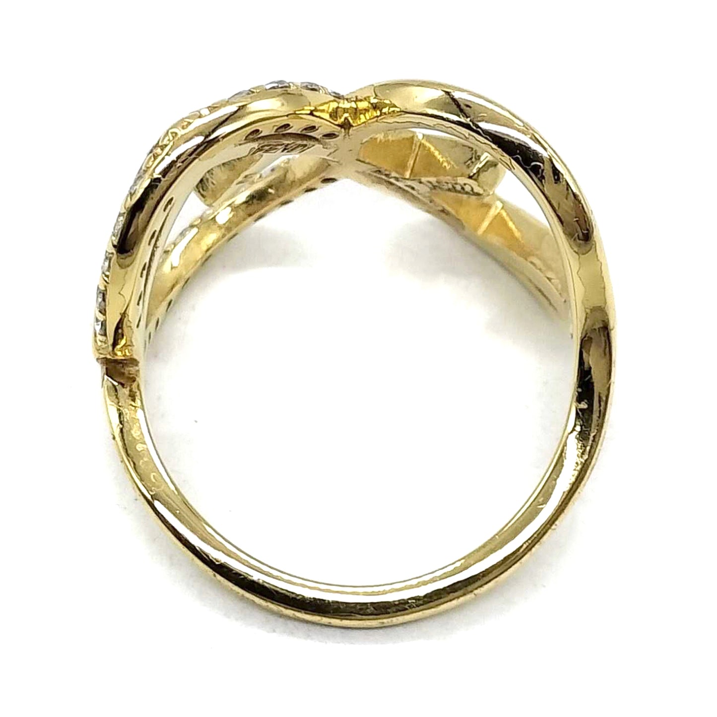 #1121 FENDI Gold-plated F is Fendi Ring Size 7