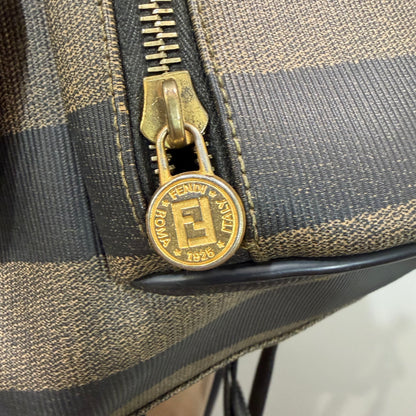 #1115 FENDI Pequin Coated Canvas Vintage Backpack