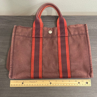 SOLD! Hermès Toile Fourre-Tout PM Tote