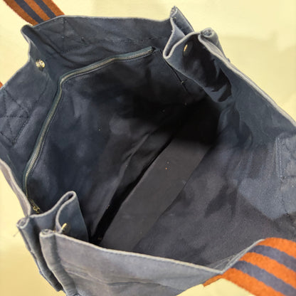 #101 HERMES Blue/Orange Tote