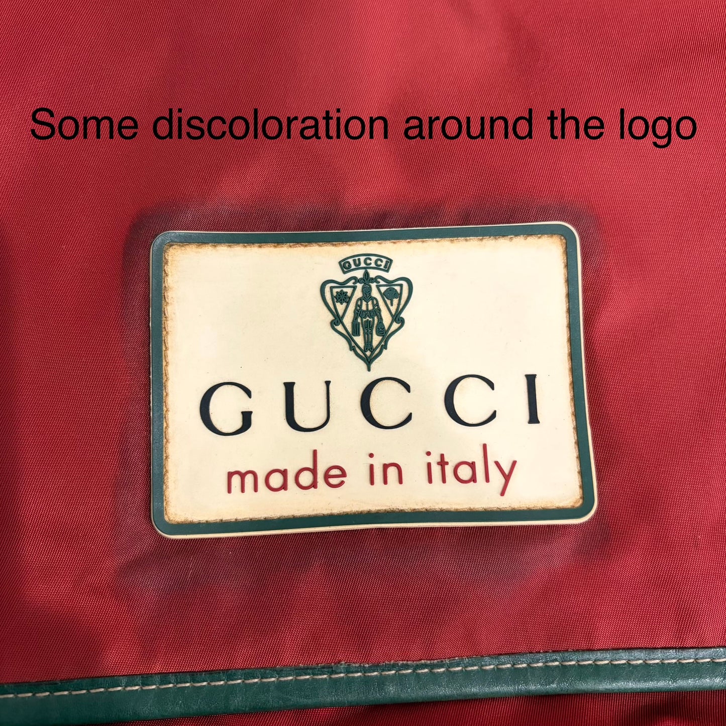 #9110 GUCCI Vintage Synthetic Laptop Satchel