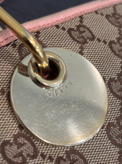 8880 GUCCI Brown Canvas Eclipse Tote