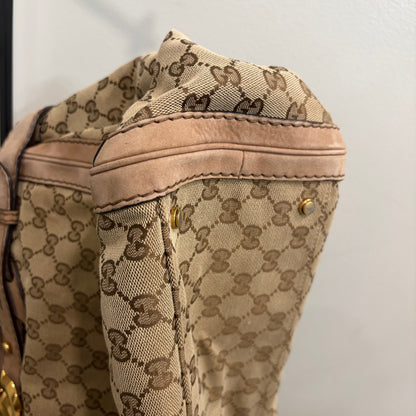 #8230 GUCCI GG Canvas Top Handle Large Bag