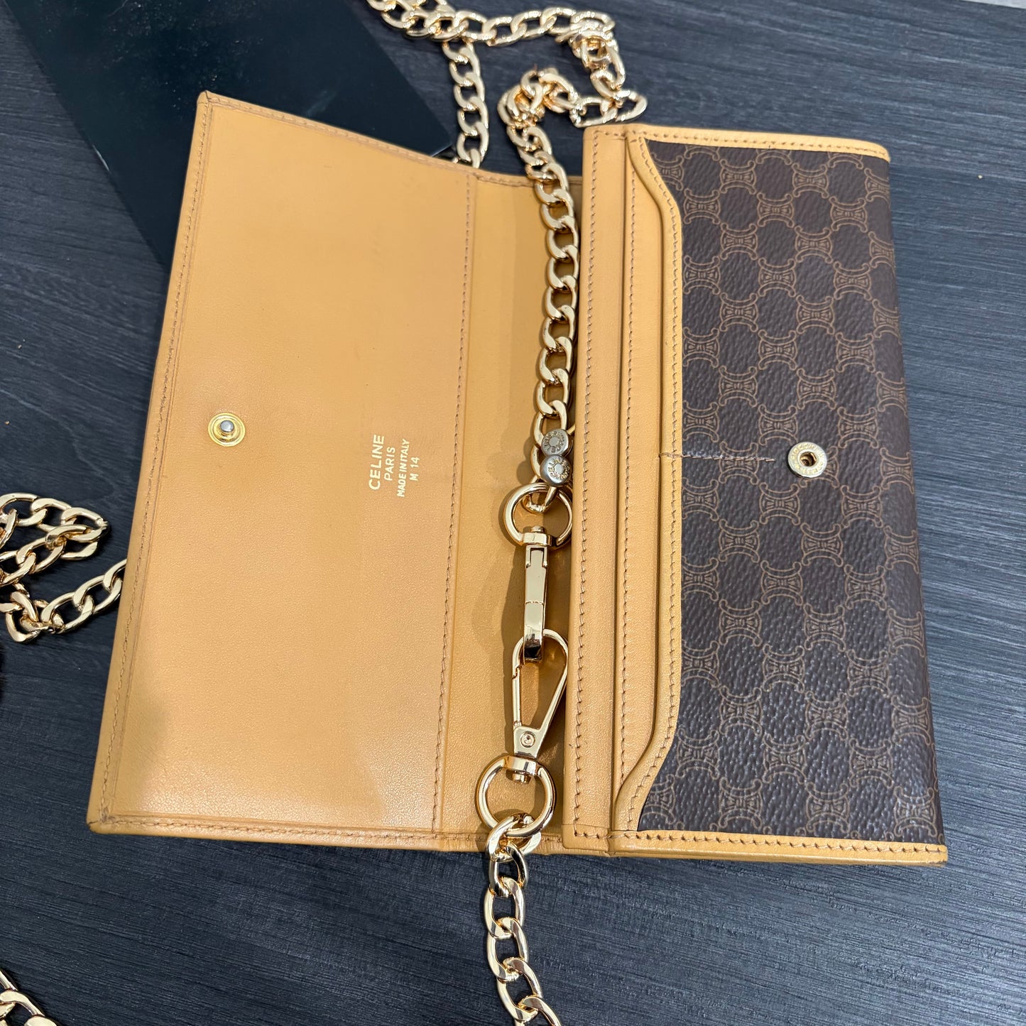 #1706 CELINE Macadam Long Wallet