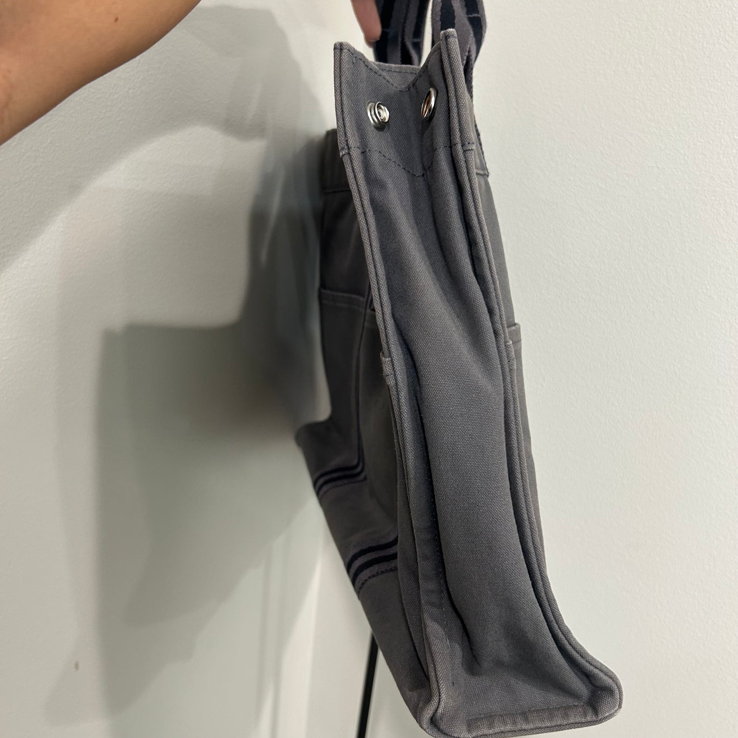 1017 HERMÈS Toile Fourre-Tout MM Tote Grey