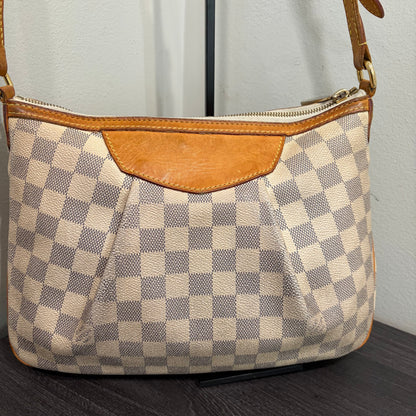 #3203 LOUIS VUITTON Damier Azur Siracusa PM