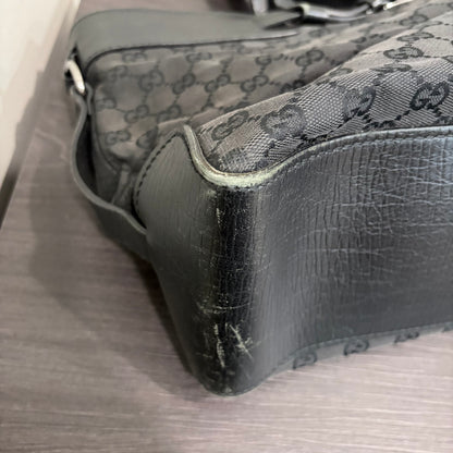 8860 GUCCI Black Canvas Handbag