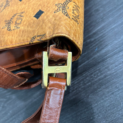 8868 MCM Cognac Visetos Crossbody