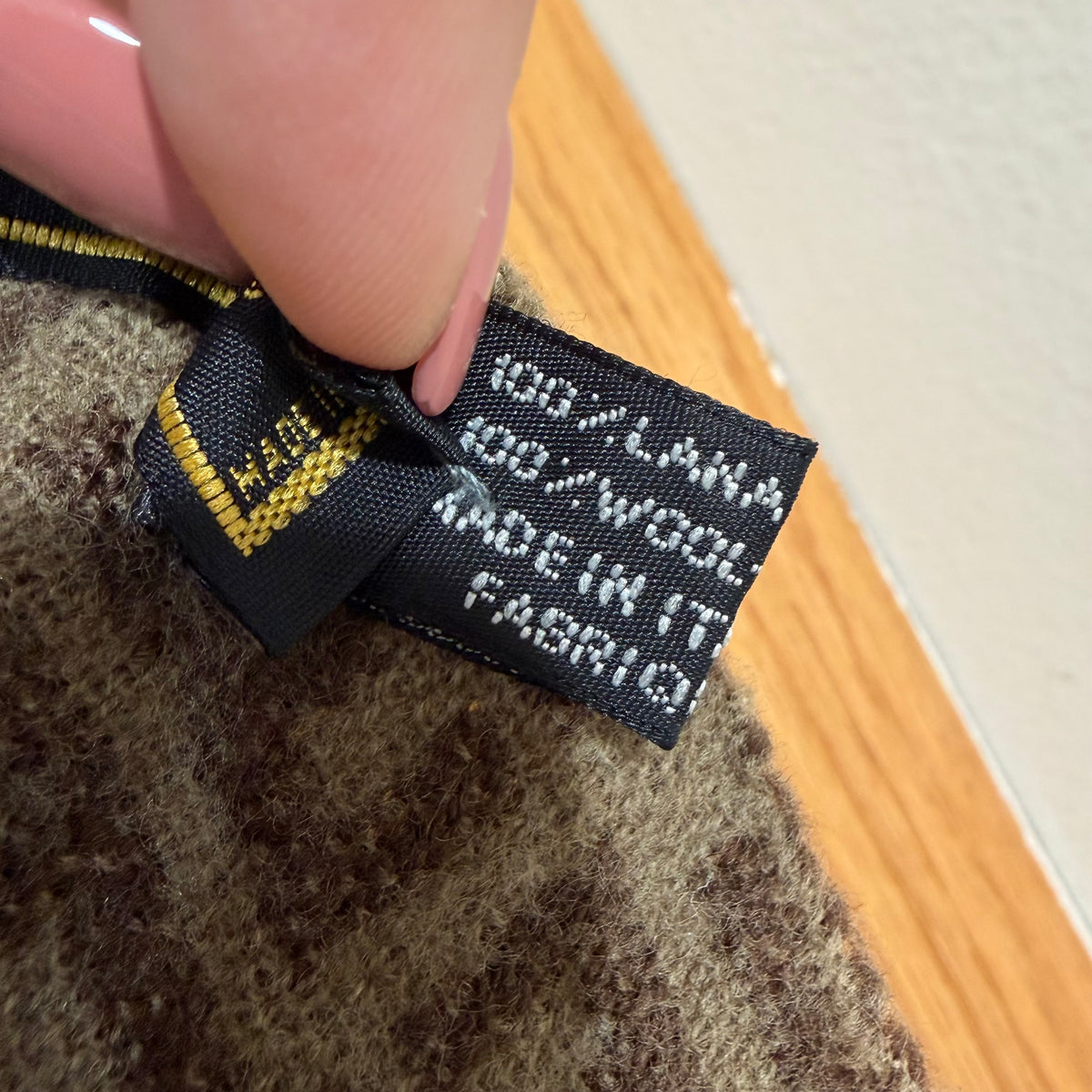 FENDI Zucca Brown Wool Scarf(Oct 31)