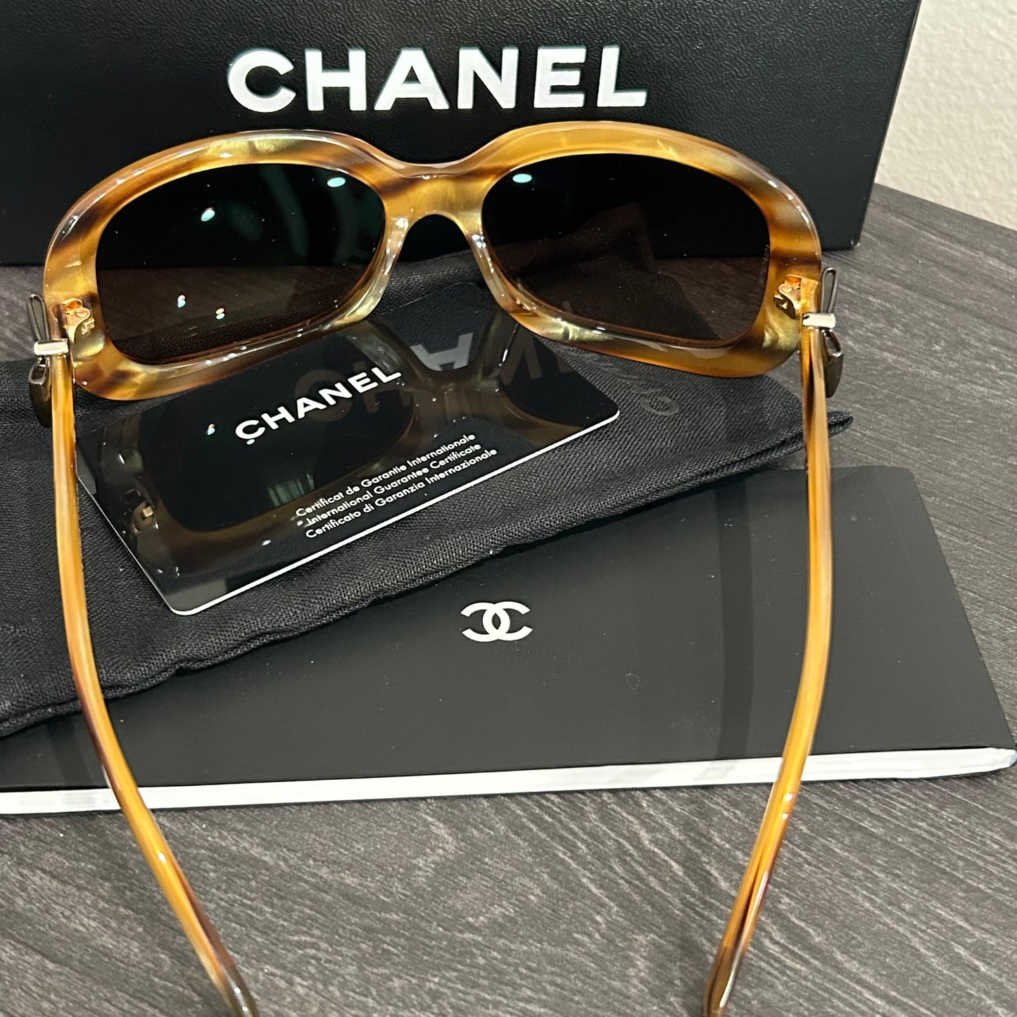 SOLD! CHANEL Sunglasses with Case (Full Inclusion)