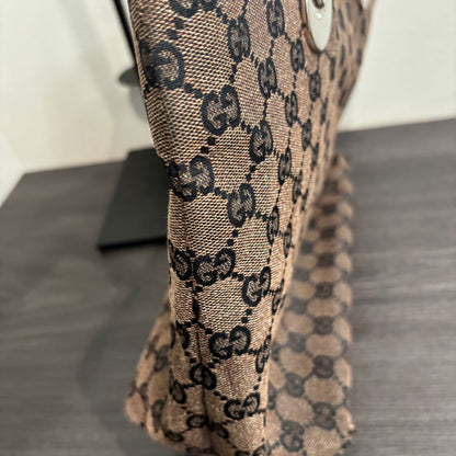 8877 GUCCI Brown Canvas Eclipse Tote