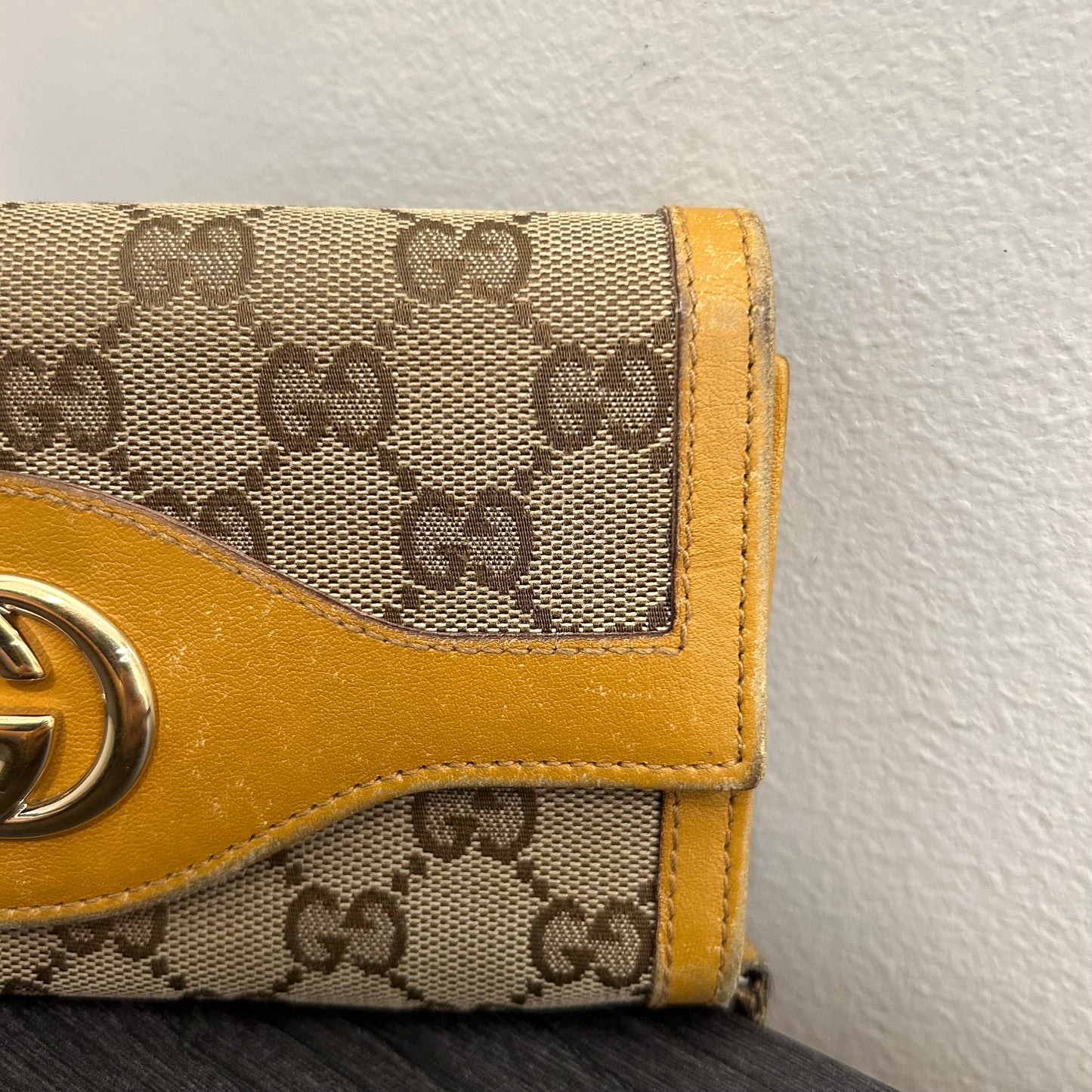 #202 GUCCI Long Canvas Wallet