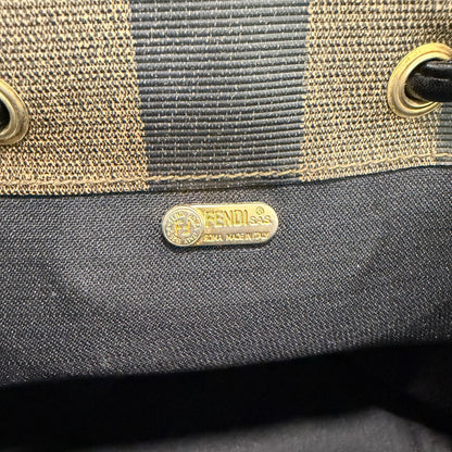 #1115 FENDI Pequin Coated Canvas Vintage Backpack