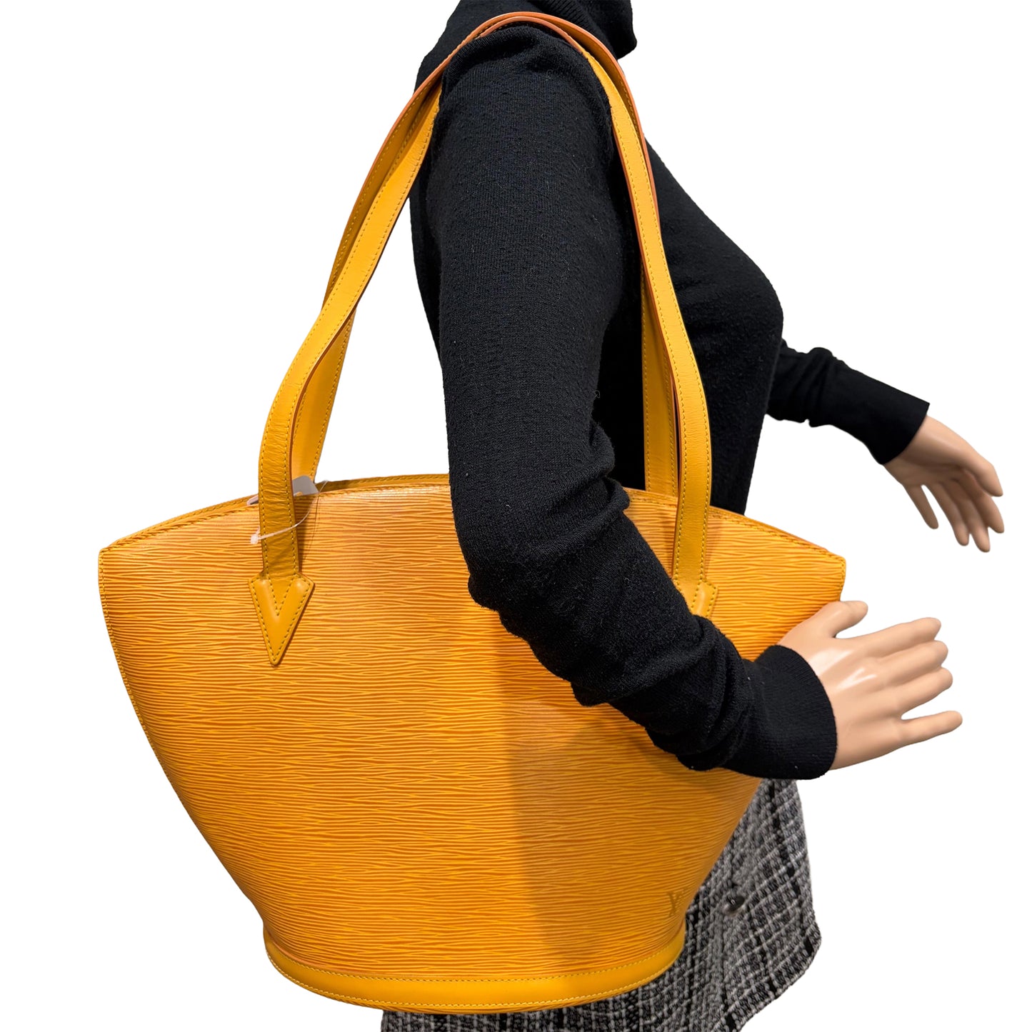 #8212 LOUIS VUITTON Yellow Epi Saint Jacques GM