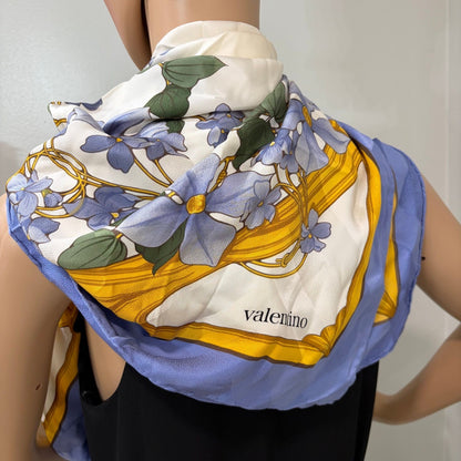#109 VALENTINO 90cm Silk Scarf