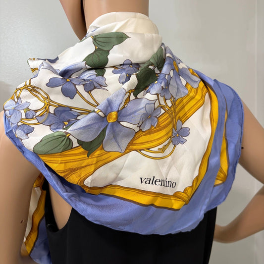 #109 VALENTINO 90cm Silk Scarf