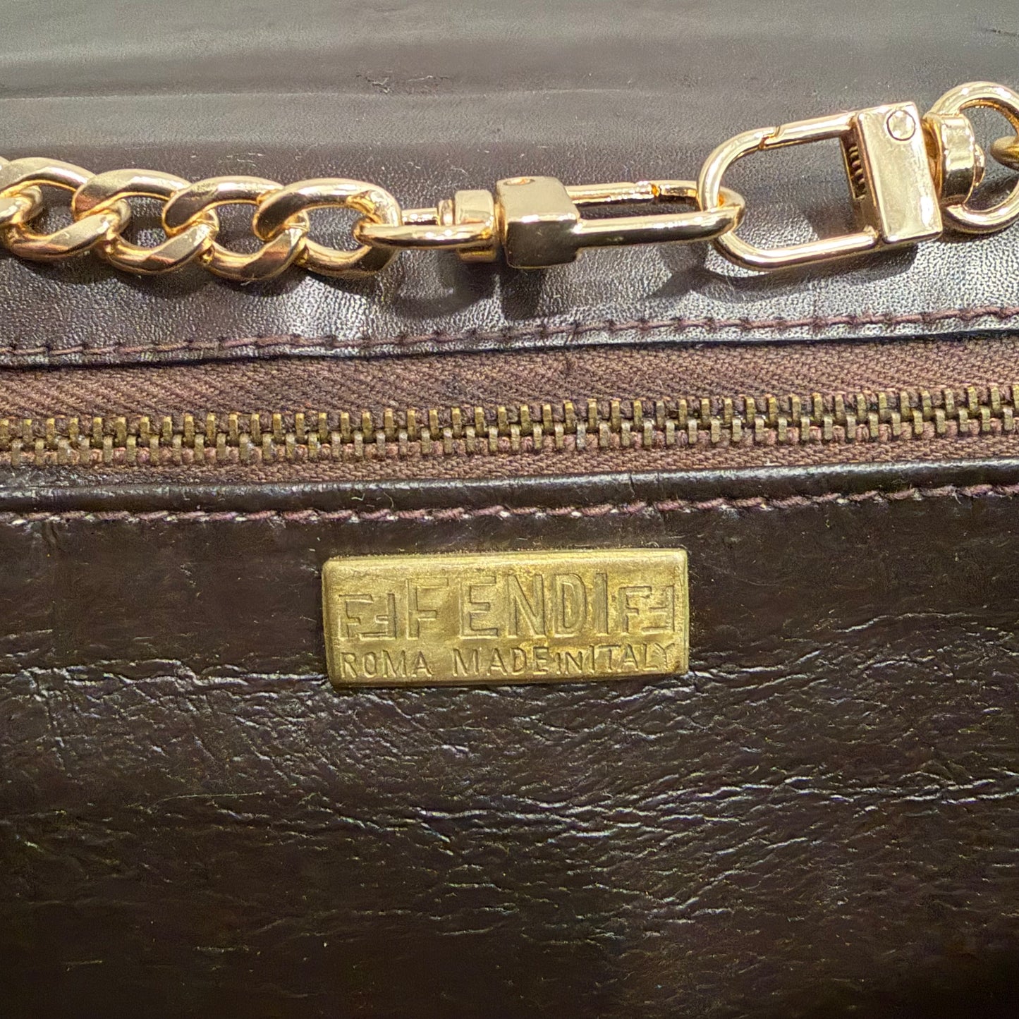 1215-07 FENDI Vintage Zucca Pouch