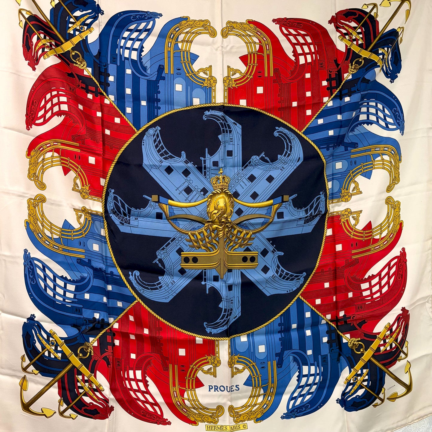 #8234 HERMES 90cm Silk Scarf