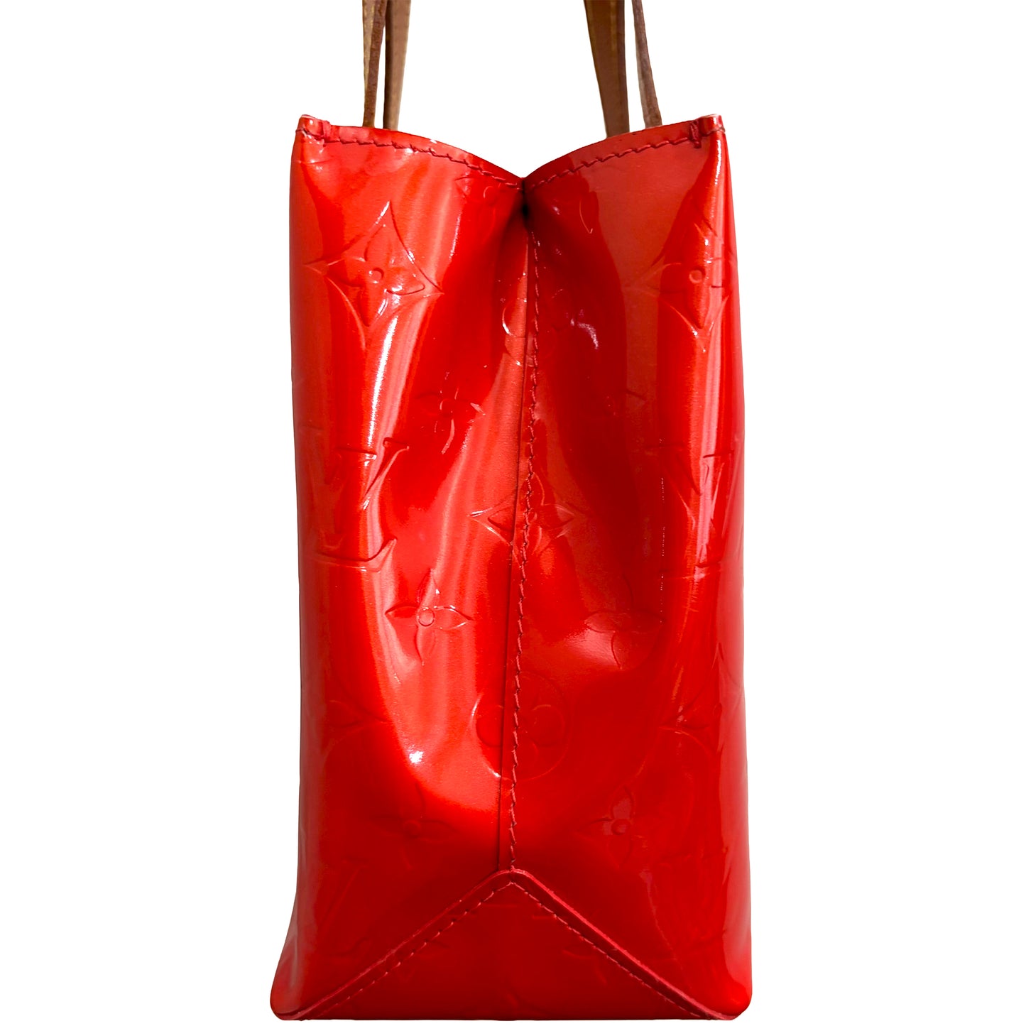 #9104 LOUIS VUITTON Red Vernis Reade PM